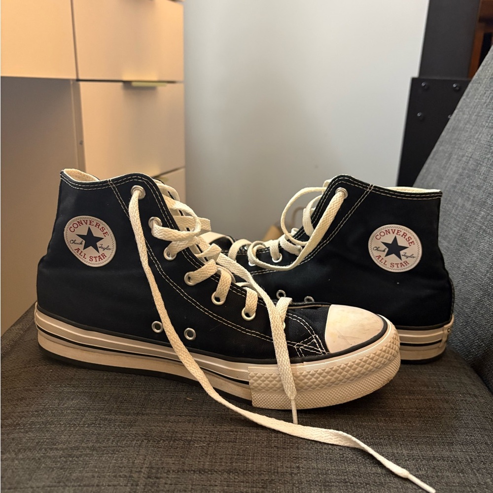 Converse Platform Black High-Top Sneakers